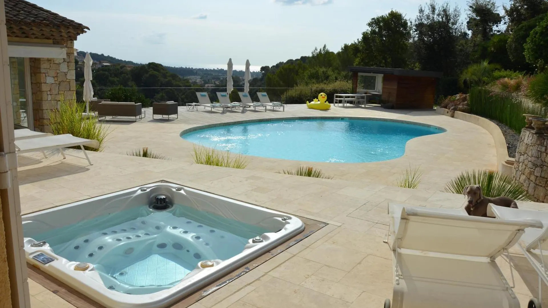 Grande Villa Proche Sophia Avec Magnifique Vue Mer Biot